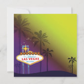 ラスベガスのサイン先の結婚式 招待状 (裏面)