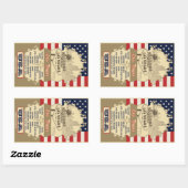 ラスベガスのシール 長方形シール (シート)