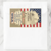 ラスベガスのシール 長方形シール (バッグ)