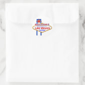 ラスベガスのステッカーで何が起こるか ラウンドシール (バッグ)