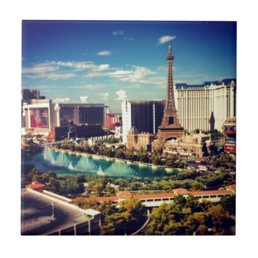 ラスベガスのストリップの眺め タイル (正面)