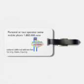 ラスベガスのストリップ ラゲッジタグ (裏面横)