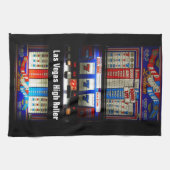 ラスベガスのスロットマシンの贅沢家 キッチンタオル (横)