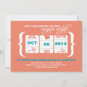 ラスベガスのスロットマシンバチェロレッテ 招待状 (正面)