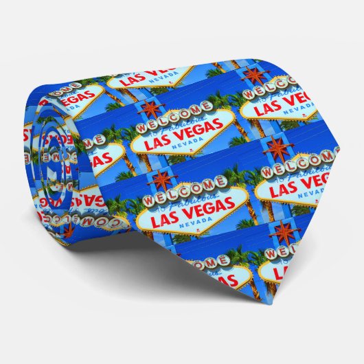 ラスベガスのタイのネクタイメンズギフトへの歓迎 ネクタイ (ロール)