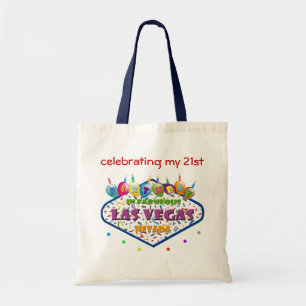 ラスベガスのトートバックの私の第21誕生日を祝うこと トートバッグ