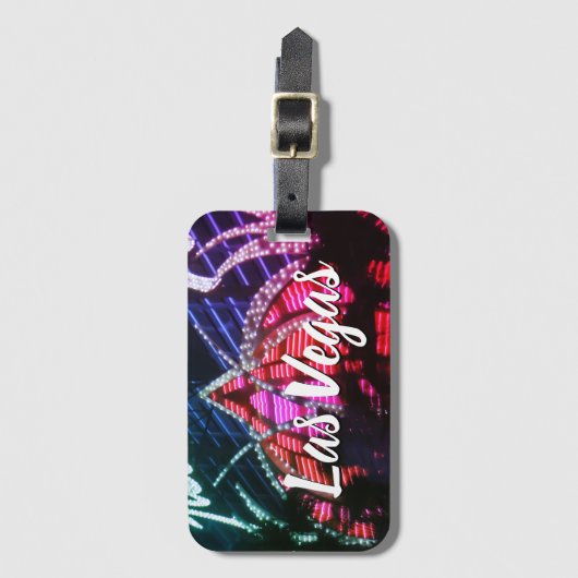ラスベガスのナイトライトラゲージタグ ラゲッジタグ (正面縦)