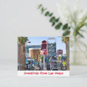 ラスベガスのハガキからの挨拶 ポストカード (スタンド正面)