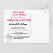 ラスベガスのバチェロレッテのピンクのやし 案内ポストカード (裏面)
