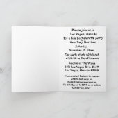ラスベガスのバチェロレッテの招待状 招待状 (内部)