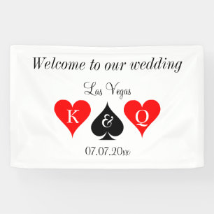 ラスベガスのバナー結婚の看板へようこそ 横断幕