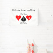 ラスベガスのバナー結婚の看板へようこそ 横断幕 (インサイチュ)