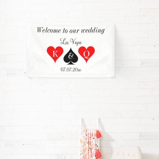 ラスベガスのバナー結婚の看板へようこそ 横断幕