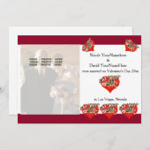 ラスベガスのバレンタインの結婚式の発表 シーズンカード (正面/裏面)