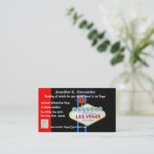 ラスベガスのパーティーのプランナーのイベント 名刺 (スタンド正面)