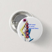 ラスベガスのパーティーIDのバッジのヴィンテージのネオンサイン 缶バッジ (正面&裏面)