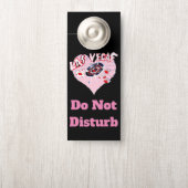 ラスベガスのピンクのハートのカジノ ドアノブサイン (ノブ)