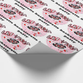 ラスベガスのピンクのバチェロレッテ ラッピングペーパー (角)