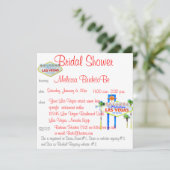 ラスベガスのブライダルシャワー 招待状 (スタンド正面)