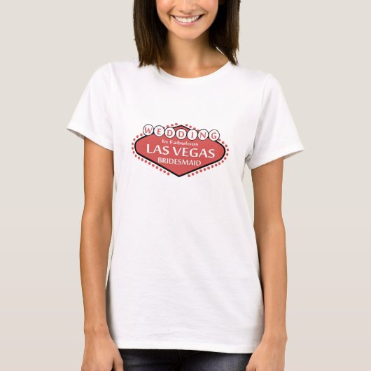 ラスベガスのブ結婚リーデメイドのシャツ Tシャツ (正面)