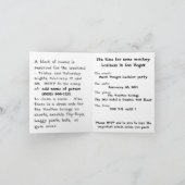 ラスベガスのモンキービジネス-男だけの独身お別れパーティー 招待状 (内部)