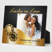 ラスベガスのラッキー結婚インラブの写真 フォトプラーク (側面)