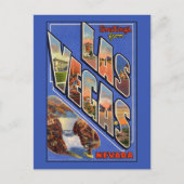 ラスベガスのラージレターからの挨拶 ポストカード (正面)