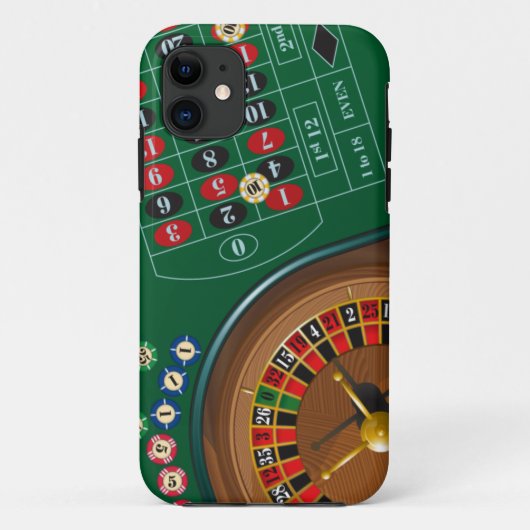 ラスベガスのルーレットのカジノの賭博のテーブル Case-Mate iPhoneケース (裏面)