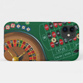 ラスベガスのルーレットのカジノの賭博のテーブル Case-Mate iPhoneケース (裏面(横))