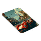 ラスベガスのヴィンテージレーシングカー マグネット (右側)