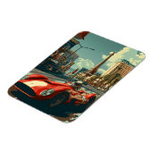 ラスベガスのヴィンテージレーシングカー マグネット (左側)