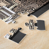 ラスベガスのヴィンテージ景色都市パズル ジグソーパズル (側面)