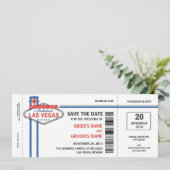 ラスベガスの保存日付の招待状 セーブザデート (スタンド正面)