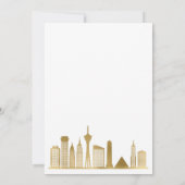 ラスベガスの写真の宛先の花嫁の提案 招待状 (裏面)