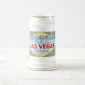 ラスベガスの印およびショーガールのデザイン ビールジョッキ (中央)