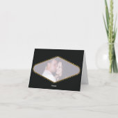 ラスベガスの印の行先の結婚式は感謝していしています サンキューカード (裏面)