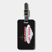 ラスベガスの印-すばらしいラスベガスへの歓迎 ラゲッジタグ (正面縦)