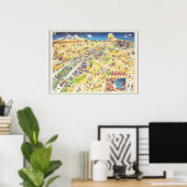 ラスベガスの地図 ポスター (ホームオフィス)