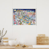 ラスベガスの地図 ポスター (キッチン)