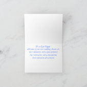 ラスベガスの多目的カード 招待状 (内部)