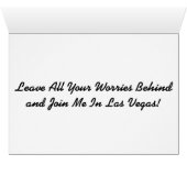 ラスベガスの招待状の私を結合して下さい (内部横(下))