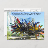 ラスベガスの挨拶 ポストカード (正面/裏面)