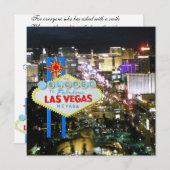 ラスベガスの新婚写真発表へ 招待状 (正面/裏面)