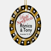 ラスベガスの新婚者のカジノの破片の写真 セラミックオーナメント (右)