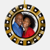 ラスベガスの新婚者のカジノの破片の写真 セラミックオーナメント (裏面)