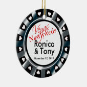 ラスベガスの新婚者のカジノの破片の写真 セラミックオーナメント (右)