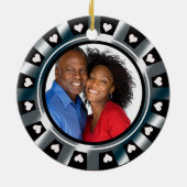 ラスベガスの新婚者のカジノの破片の写真 セラミックオーナメント (裏面)