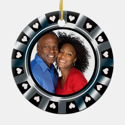 ラスベガスの新婚者のカジノの破片の写真 セラミックオーナメント (裏面)