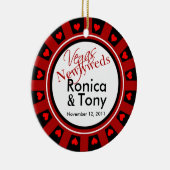 ラスベガスの新婚者のカジノの破片の写真 セラミックオーナメント (右)