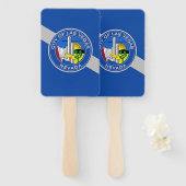 ラスベガスの旗を持つ愛国的なハンドファンのセット ハンドファン (正面&裏面)